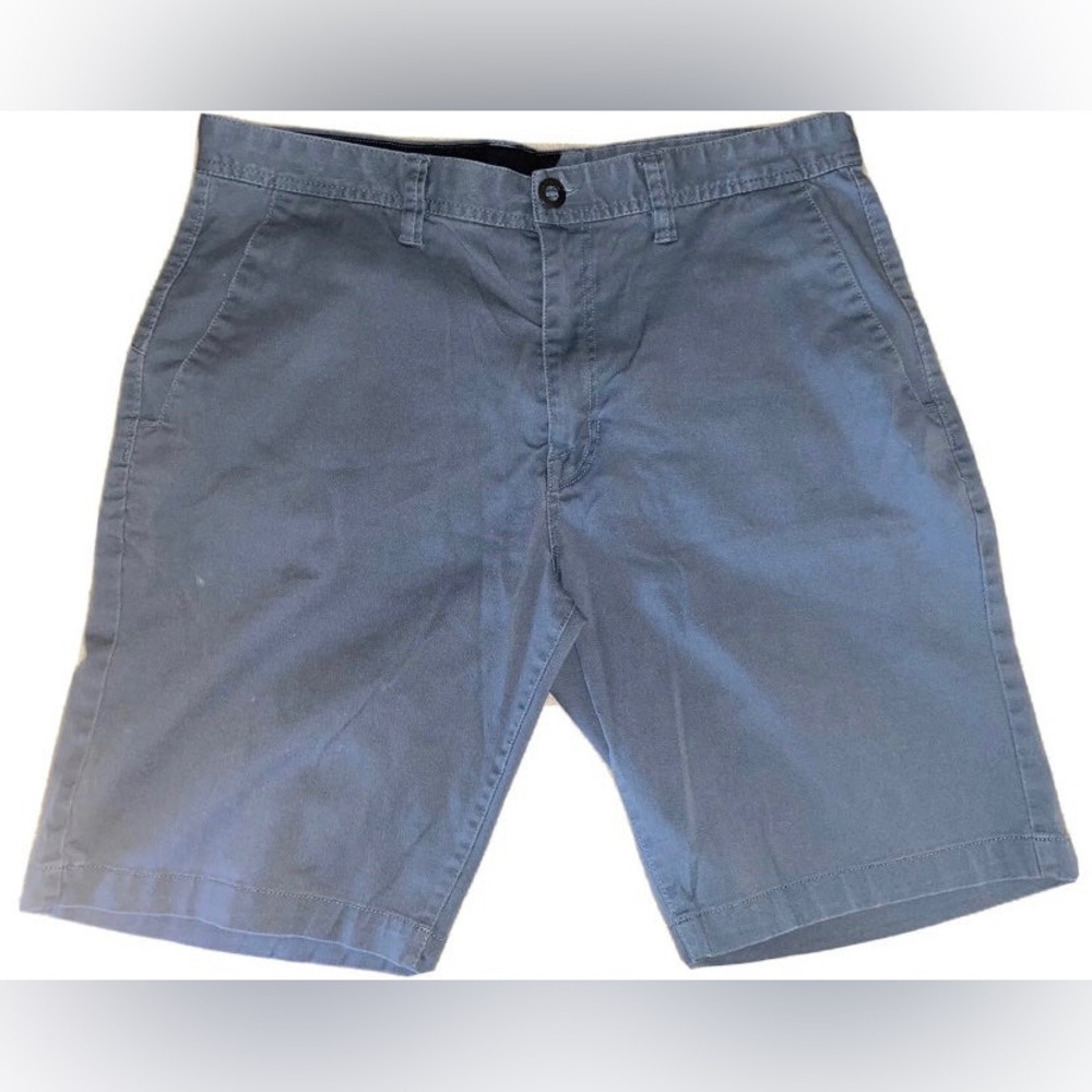 Volcom Shorts Blue Chino True To This Flat Front Recycled Stretch Men’s Sz. 36